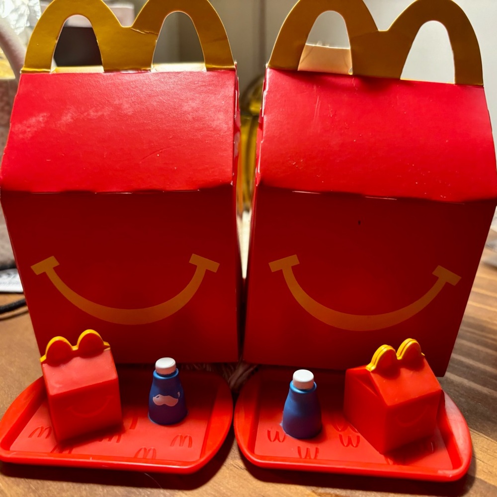McDonald's Red and Yellow Happy Meal Toy Display